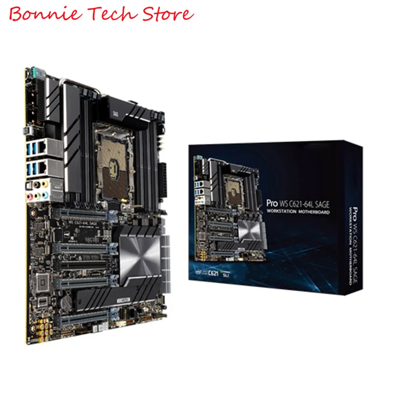 Pro WS C621-64L SAGE , Workstation Motherboard LGA3647, 1st/2nd Generation Xeon Scalable Processors
Pro WS C621-64L SAGE , Workstation Motherboard LGA3647, 1st/2nd Generation Xeon Scalable Processors