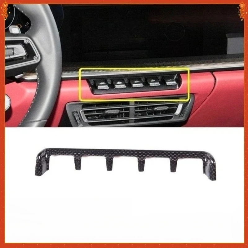 For Porsche 911 Real Dry Carbon Fiber 2019-2024 Interior Decoration Be Hazard Light Switch Bezel Modification Accessories
For Porsche 911 Real Dry Carbon Fiber 2019-2024 Interior Decoration Be Hazard Light Switch Bezel Modification Accessories