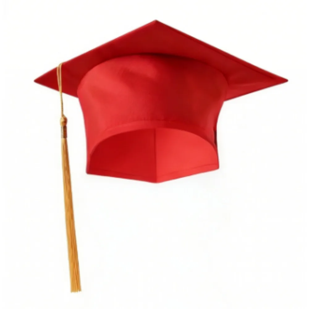 PESENAR Red Graduation Cap with Gold Tassel, Classic Mortarboard for High School & College Graduation Ceremonies
PESENAR Red Graduation Cap with Gold Tassel, Classic Mortarboard for High School & College Graduation Ceremonies