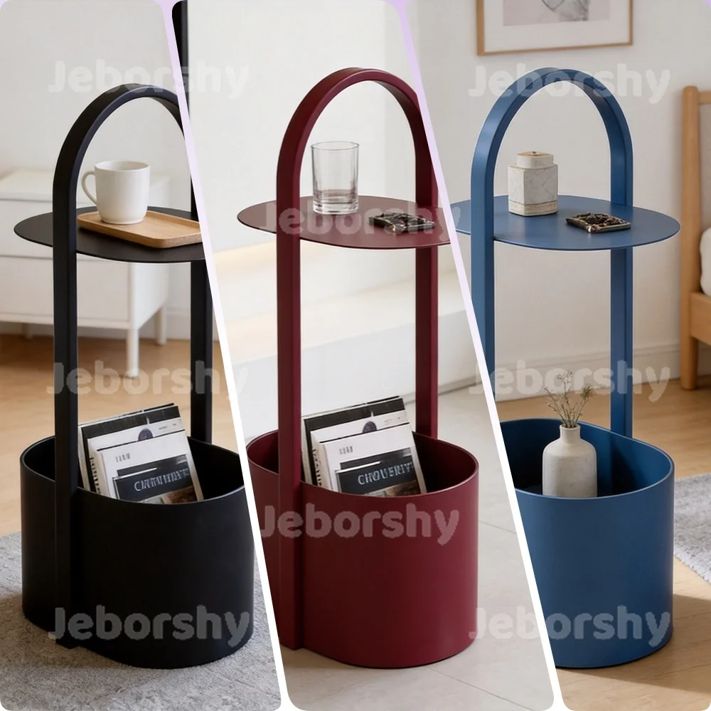 Minimalist 2 Tier Metal Side Table Arched Handle With Storage Basket Freestanding Bedside End Table ForSmall Bedroom Living Room
Minimalist 2 Tier Metal Side Table Arched Handle With Storage Basket Freestanding Bedside End Table ForSmall Bedroom Living Room