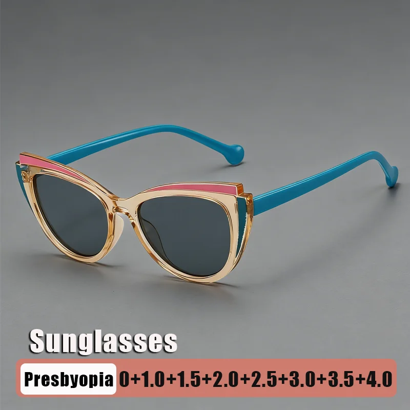 New Fashion Cat-Eye Gray Lenses Presbyopia Glasses for Women Classic Trendy Premium UV-Protective Eyewear with Plus Diopters
New Fashion Cat-Eye Gray Lenses Presbyopia Glasses for Women Classic Trendy Premium UV-Protective Eyewear with Plus Diopters