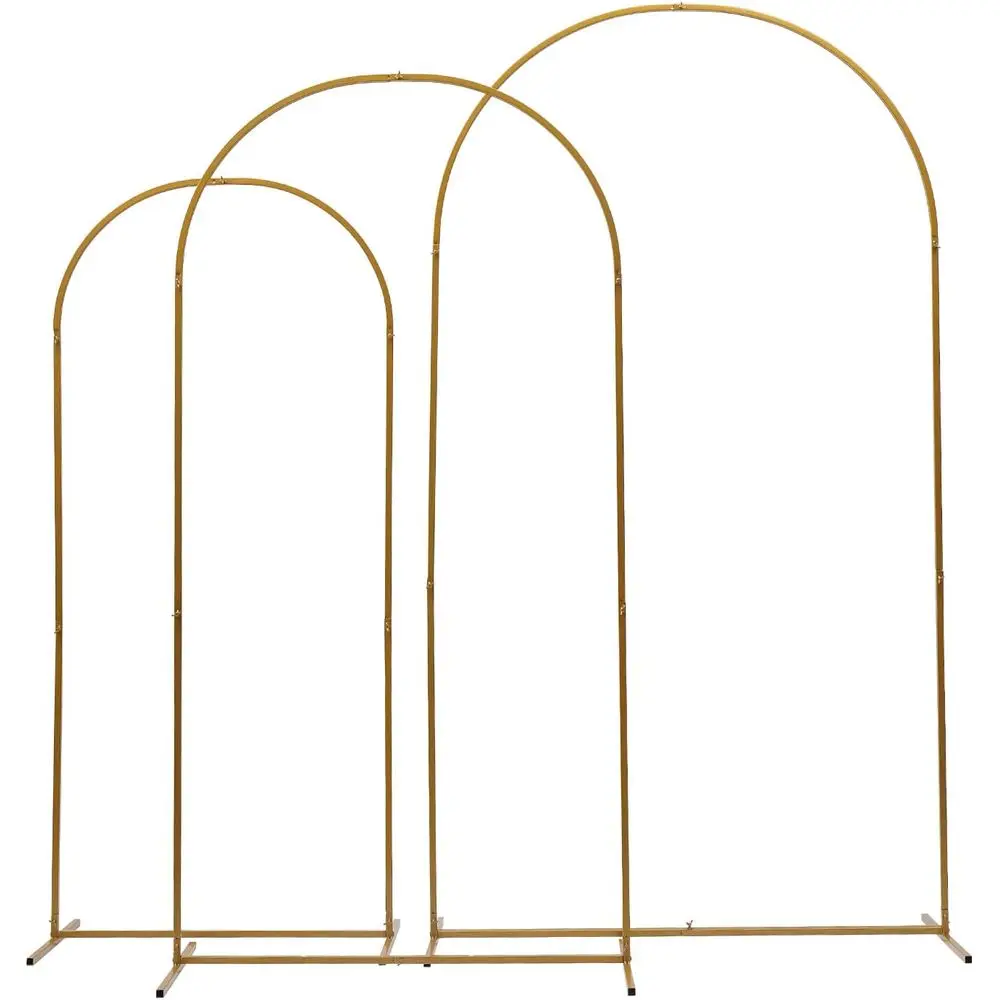Gold Wedding Arch Backdrop Stand Set, 3 Sizes (7.2ft, 6.6ft, 5.9ft) for Garden, Ceremony, and Party Decorations
Gold Wedding Arch Backdrop Stand Set, 3 Sizes (7.2ft, 6.6ft, 5.9ft) for Garden, Ceremony, and Party Decorations