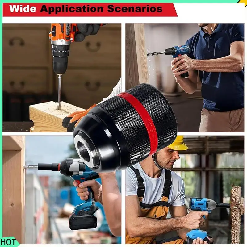 AWAH Keyless Drill Chuck For , 1/2-20UNF Mount, 1.5-13Mm Self-Tighten, With SDS-Plus & Hex Shank Adapters
AWAH Keyless Drill Chuck For , 1/2-20UNF Mount, 1.5-13Mm Self-Tighten, With SDS-Plus & Hex Shank Adapters