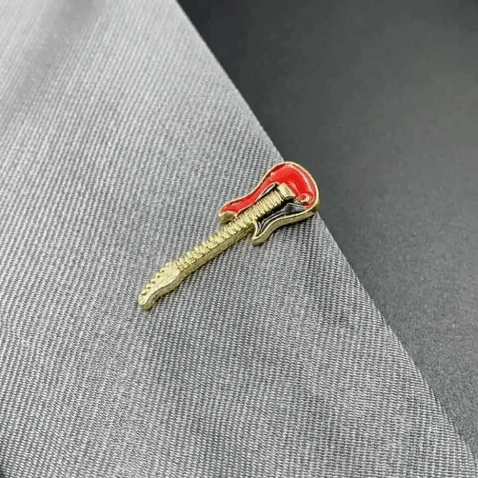 Creative Instrument Guitar Tie Clip Titanium Steel Hip Hop Music SeriesTie Pin Vintage Punk Necktie Buckle Men
Creative Instrument Guitar Tie Clip Titanium Steel Hip Hop Music SeriesTie Pin Vintage Punk Necktie Buckle Men