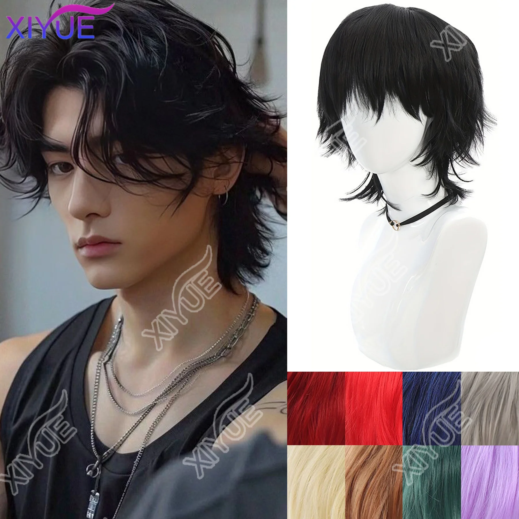 XIYUE Synthetic Unisex 12 Inches Short Cosplay Hair Party BOB Wigs with Bangs Pink Blonde Orange Halloween Costume Lolita Wig
XIYUE Synthetic Unisex 12 Inches Short Cosplay Hair Party BOB Wigs with Bangs Pink Blonde Orange Halloween Costume Lolita Wig
