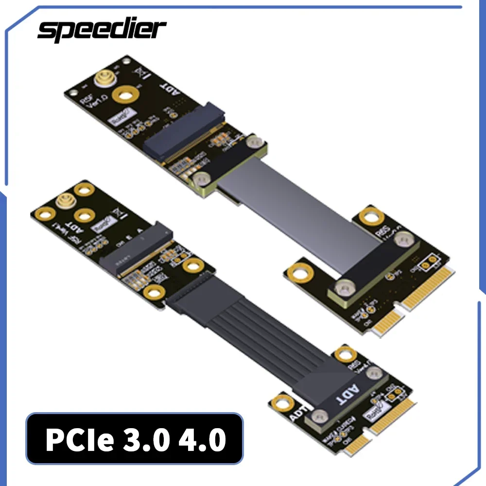 PCIe 4.0 3.0 Mini-PCIE к M.2 WiFi Riser Кабель Адаптер беспроводной карты MPCIe Удлинитель слота M.2 Key A.E Поворот 90 и 180 градусов R65
PCIe 4.0 3.0 Mini-PCIE к M.2 WiFi Riser Кабель Адаптер беспроводной карты MPCIe Удлинитель слота M.2 Key A.E Поворот 90 и 180 градусов R65