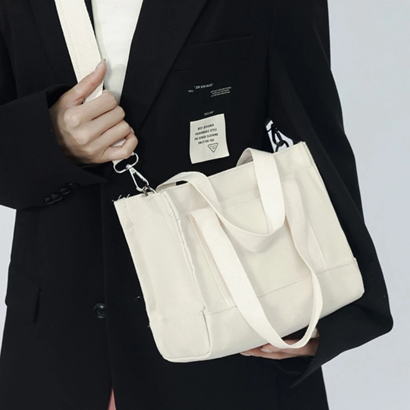 Women Korean Canvas Small Square Handbag Simple Casual Solid Shoulder Bag Female Travel Large Capacity Crossbody Shopping Bag
Women Korean Canvas Small Square Handbag Simple Casual Solid Shoulder Bag Female Travel Large Capacity Crossbody Shopping Bag