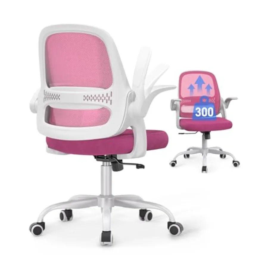 Ergonomic Mesh Office Chair for Home Office Flip-Up Arms Breathable Mesh Back and Thick Seat Cushion Swivel Rolling Computer De
Ergonomic Mesh Office Chair for Home Office Flip-Up Arms Breathable Mesh Back and Thick Seat Cushion Swivel Rolling Computer De