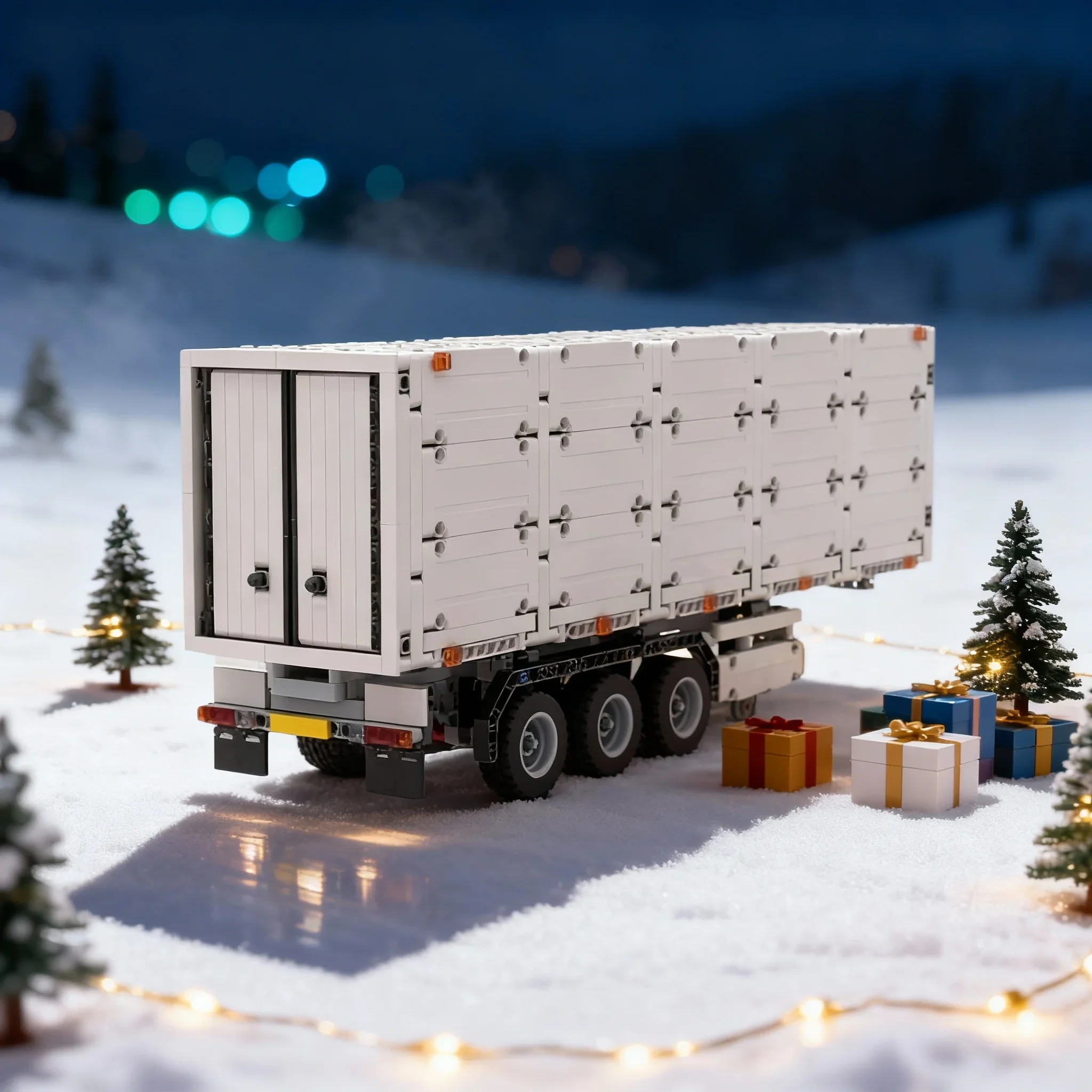 845pcs MOC 3 Axle Box Trailer Forded F Max Or 1 Technical Model Building Festival Gifts Blocks Architecture Toy Brick Birthday
845pcs MOC 3 Axle Box Trailer Forded F Max Or 1 Technical Model Building Festival Gifts Blocks Architecture Toy Brick Birthday