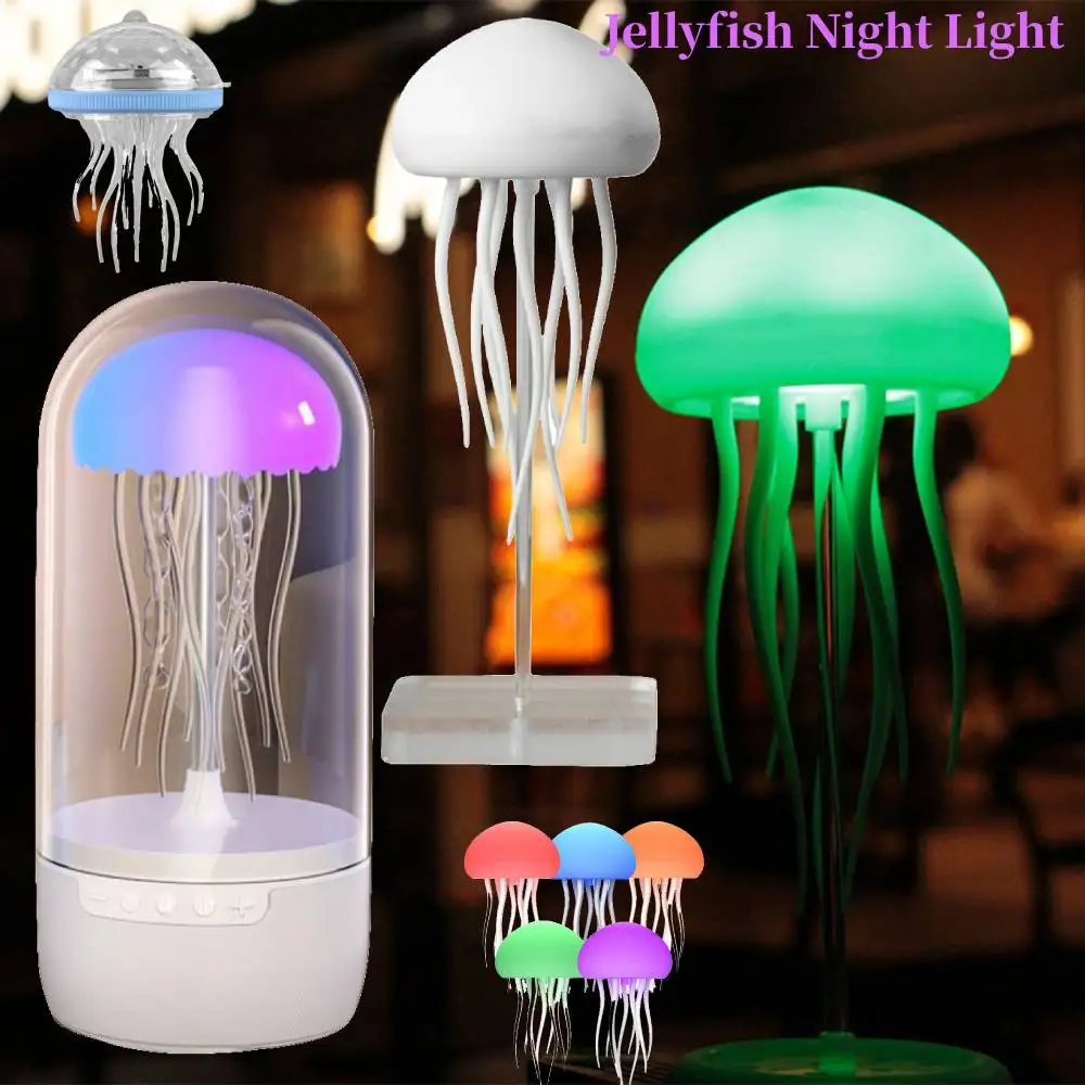 Cartoon Dancing Jellyfish Night Light RGB Gradient Cute Jellyfish Bedside Lamp Voice Control Children Decoration LED Night Lamps
Cartoon Dancing Jellyfish Night Light RGB Gradient Cute Jellyfish Bedside Lamp Voice Control Children Decoration LED Night Lamps