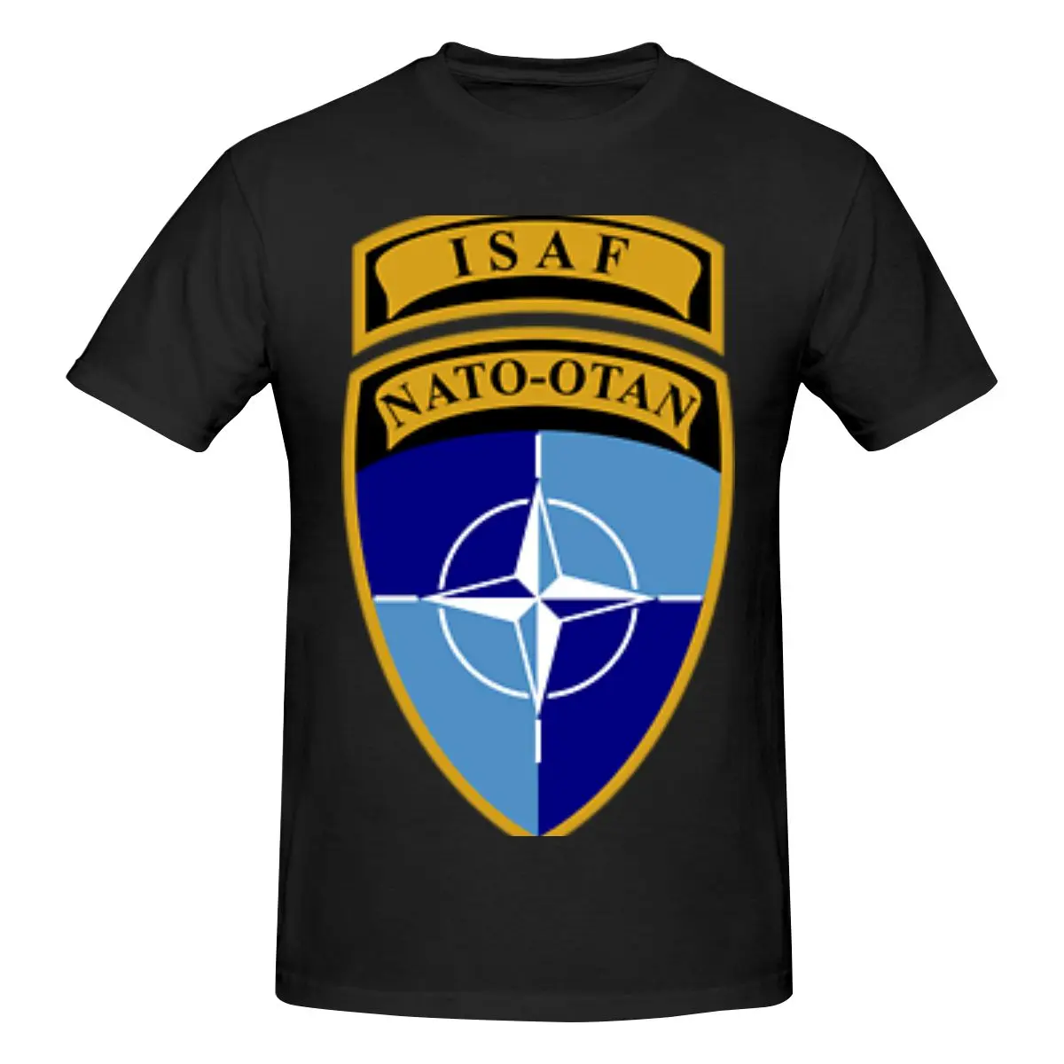 High Quality 100% Cotton International Security Assistance Force (ISAF) NATO-OTAN Men's Basic Short Sleeve T-Shirt
High Quality 100% Cotton International Security Assistance Force (ISAF) NATO-OTAN Men's Basic Short Sleeve T-Shirt