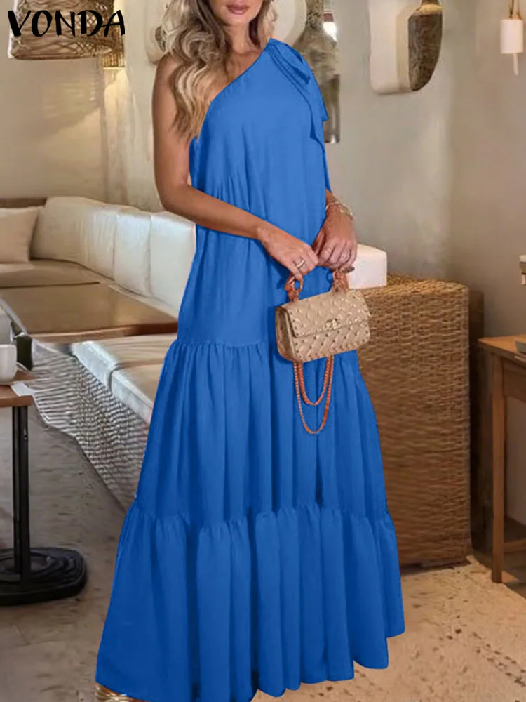 Плюс размер 5XL VONDA женское платье макси летнее длинное платье Vestidos сексуальный сарафан с открытыми плечами и бантом с рюшами богемный пляжный свободный однотонный халат
Плюс размер 5XL VONDA женское платье макси летнее длинное платье Vestidos сексуальный сарафан с открытыми плечами и бантом с рюшами богемный пляжный свободный однотонный халат