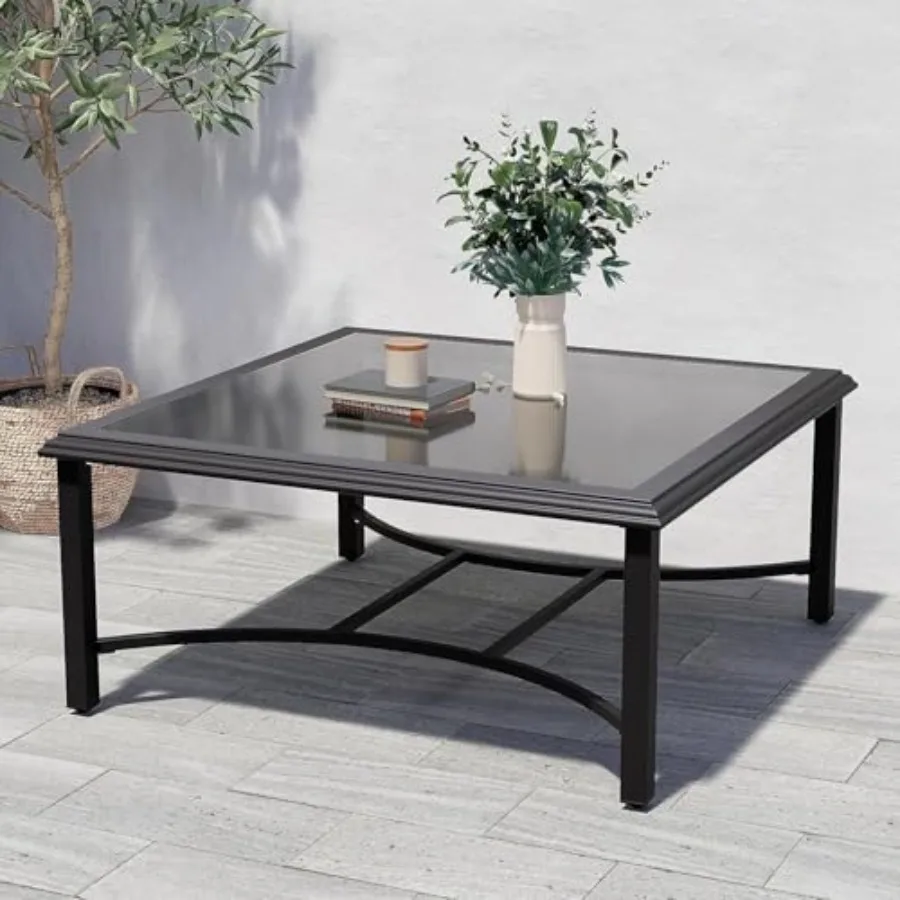 Square Outdoor Glass Coffee Table with Tempered Glass Top Multi-Functional Patio Tea Table in Transparent for Garden Porch Balc
Square Outdoor Glass Coffee Table with Tempered Glass Top Multi-Functional Patio Tea Table in Transparent for Garden Porch Balc