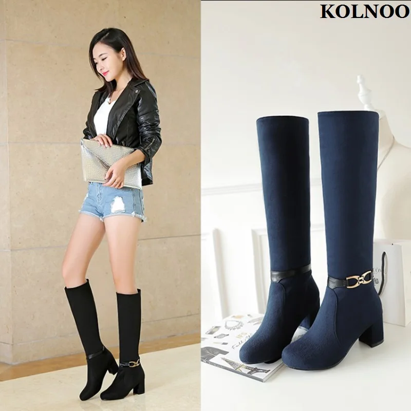 Kolnoo Handmade Ladies 6cm Chunky Heels Boots Metal-deco Large Size 35-47 Party Prom Half Booties Evening Fashion Winter Shoes
Kolnoo Handmade Ladies 6cm Chunky Heels Boots Metal-deco Large Size 35-47 Party Prom Half Booties Evening Fashion Winter Shoes