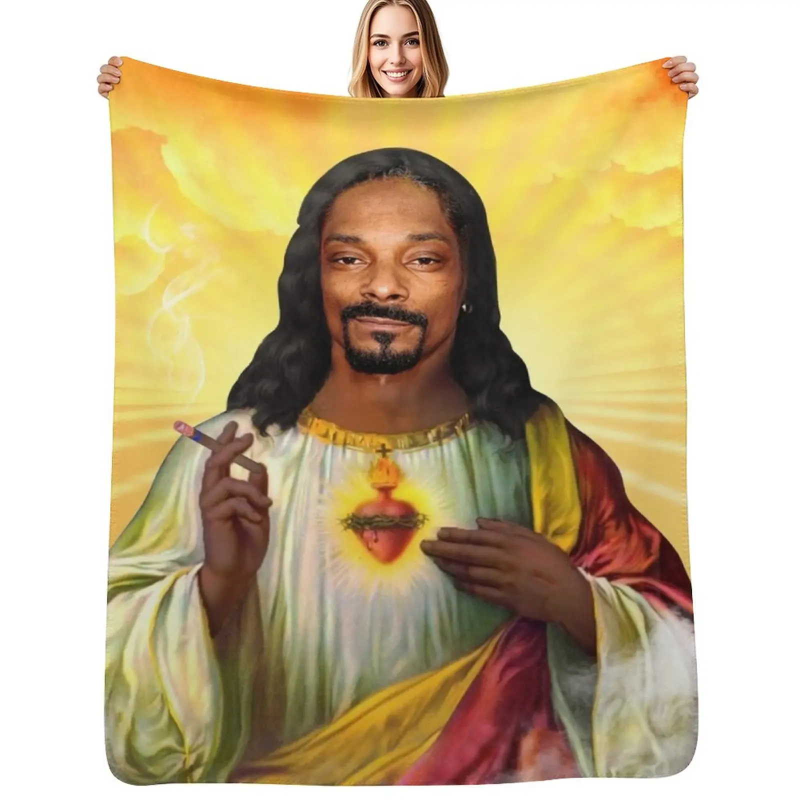 Saint -Jesus snoop dog Throw Blanket Cozy Home Blanket Gift for Christmas Holiday
Saint -Jesus snoop dog Throw Blanket Cozy Home Blanket Gift for Christmas Holiday