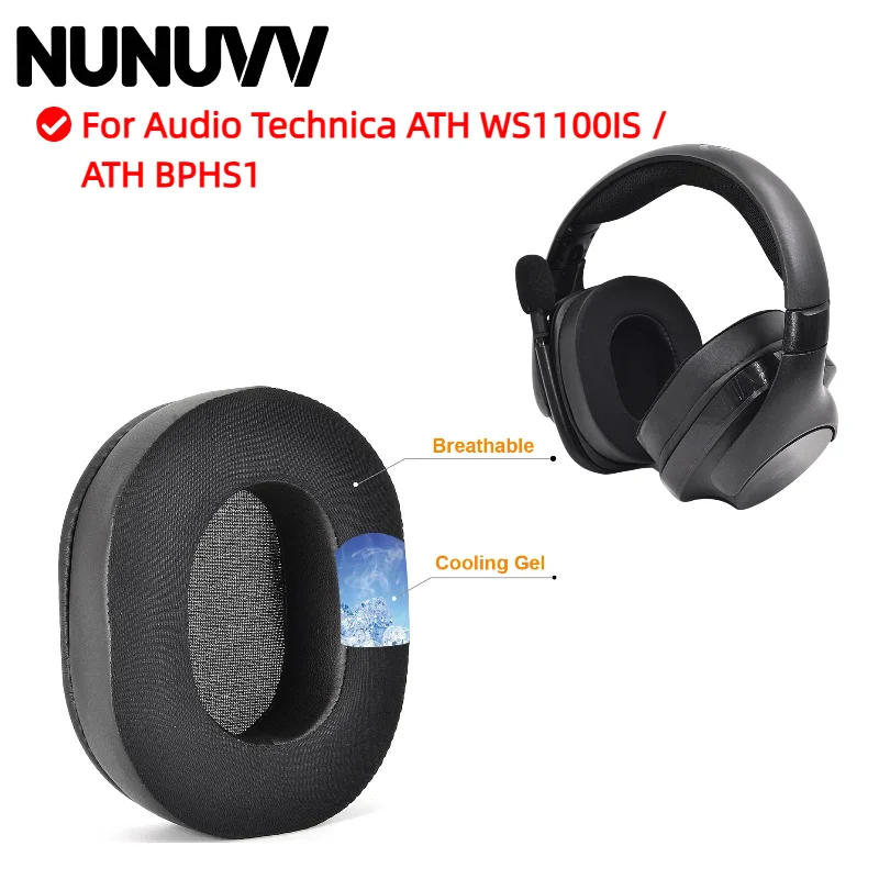 NUNUVV Replacement Ear Pads For Audio Technica ATH WS1100IS / ATH BPHS1 Headphones Ear Cushions, Earpads, Ear Cups Earmuffs
NUNUVV Replacement Ear Pads For Audio Technica ATH WS1100IS / ATH BPHS1 Headphones Ear Cushions, Earpads, Ear Cups Earmuffs
