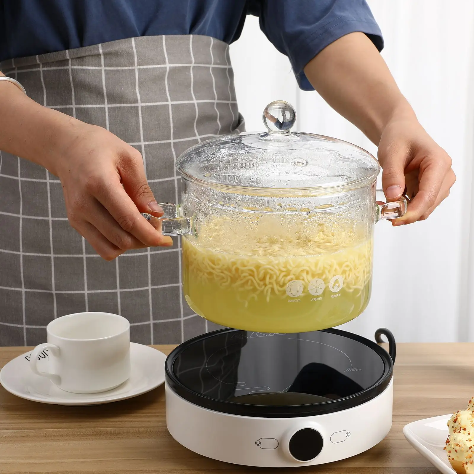 Heat Resistant Glass Soup Pot Clear Cooking Pot Pan Stew Pot Cookware High Borosilicate Glass Noodle Skillet home Kitchen gadget
Heat Resistant Glass Soup Pot Clear Cooking Pot Pan Stew Pot Cookware High Borosilicate Glass Noodle Skillet home Kitchen gadget
