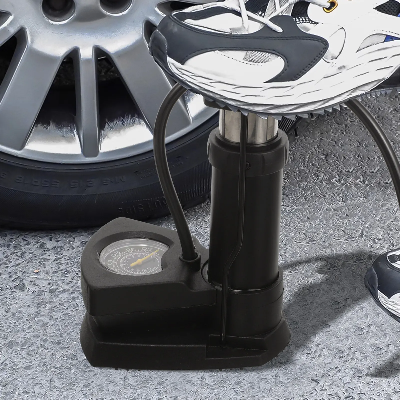 Professional Portable Bike Air Pump with Pressure Gauge for Road Mountain Bike Motorcycle Scooter Inflatable Ball Tire Pump
Professional Portable Bike Air Pump with Pressure Gauge for Road Mountain Bike Motorcycle Scooter Inflatable Ball Tire Pump