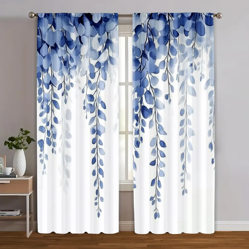 2pcs, Curtains&Window Treatment 2D print Blue Leaf Pattern Versatile Fabric (without rod) Versatile All Use for Living Room,
2pcs, Curtains&Window Treatment 2D print Blue Leaf Pattern Versatile Fabric (without rod) Versatile All Use for Living Room,