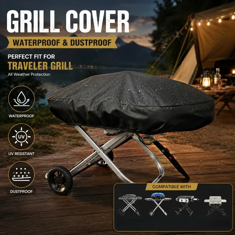 Waterproof BBQ Grill Cover 420D/600D Oxford 101x49x25cm UV-Resistant All-Weather Dustproof Cover Outdoor Portable Gas Barbecues
Waterproof BBQ Grill Cover 420D/600D Oxford 101x49x25cm UV-Resistant All-Weather Dustproof Cover Outdoor Portable Gas Barbecues