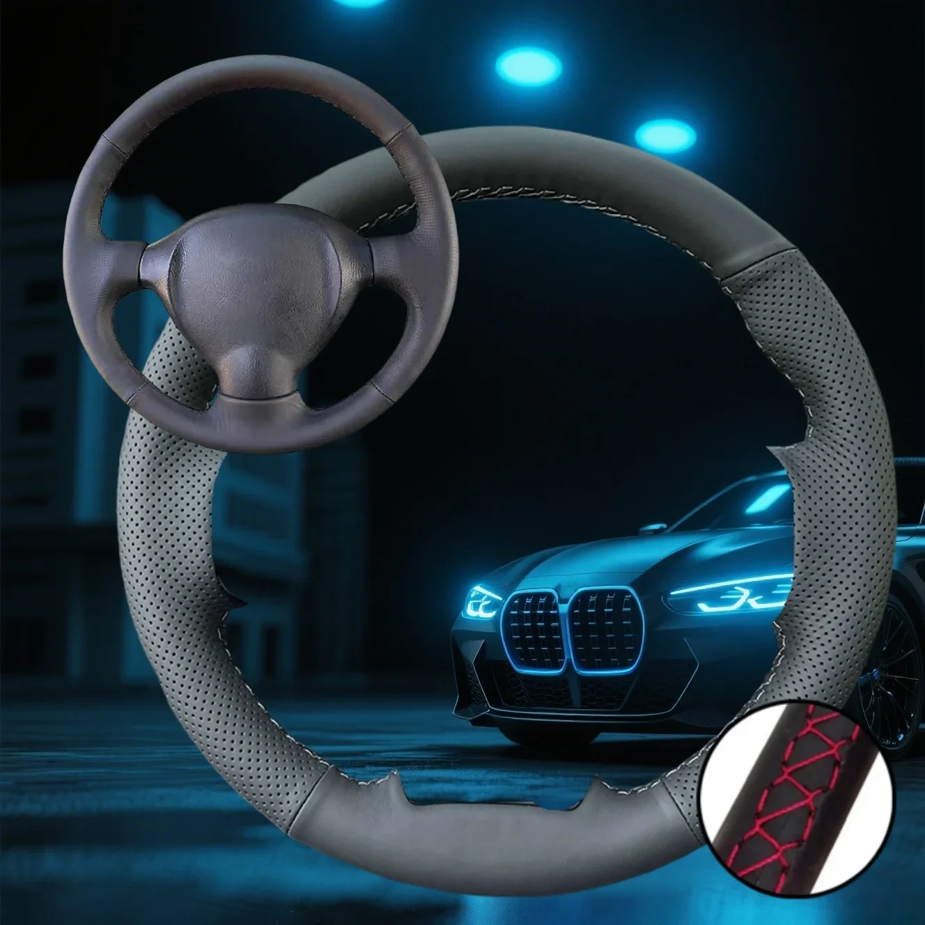 Customized Car Steering Wheel Braiding Cover For Old Hyundai Santa Fe 2001 2002-2006 Car Accessories Hand-sewn Steering Wrap
Customized Car Steering Wheel Braiding Cover For Old Hyundai Santa Fe 2001 2002-2006 Car Accessories Hand-sewn Steering Wrap