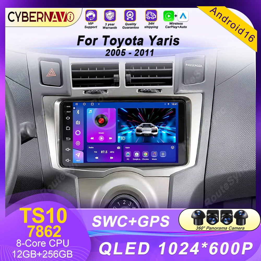 7" Android Car Radio GPS Player For Toyota Yaris 2005 2006 2007 2008 2009 2010 2011 Stereo CarPlay Autoradio Video DSP Bluetooth
7" Android Car Radio GPS Player For Toyota Yaris 2005 2006 2007 2008 2009 2010 2011 Stereo CarPlay Autoradio Video DSP Bluetooth