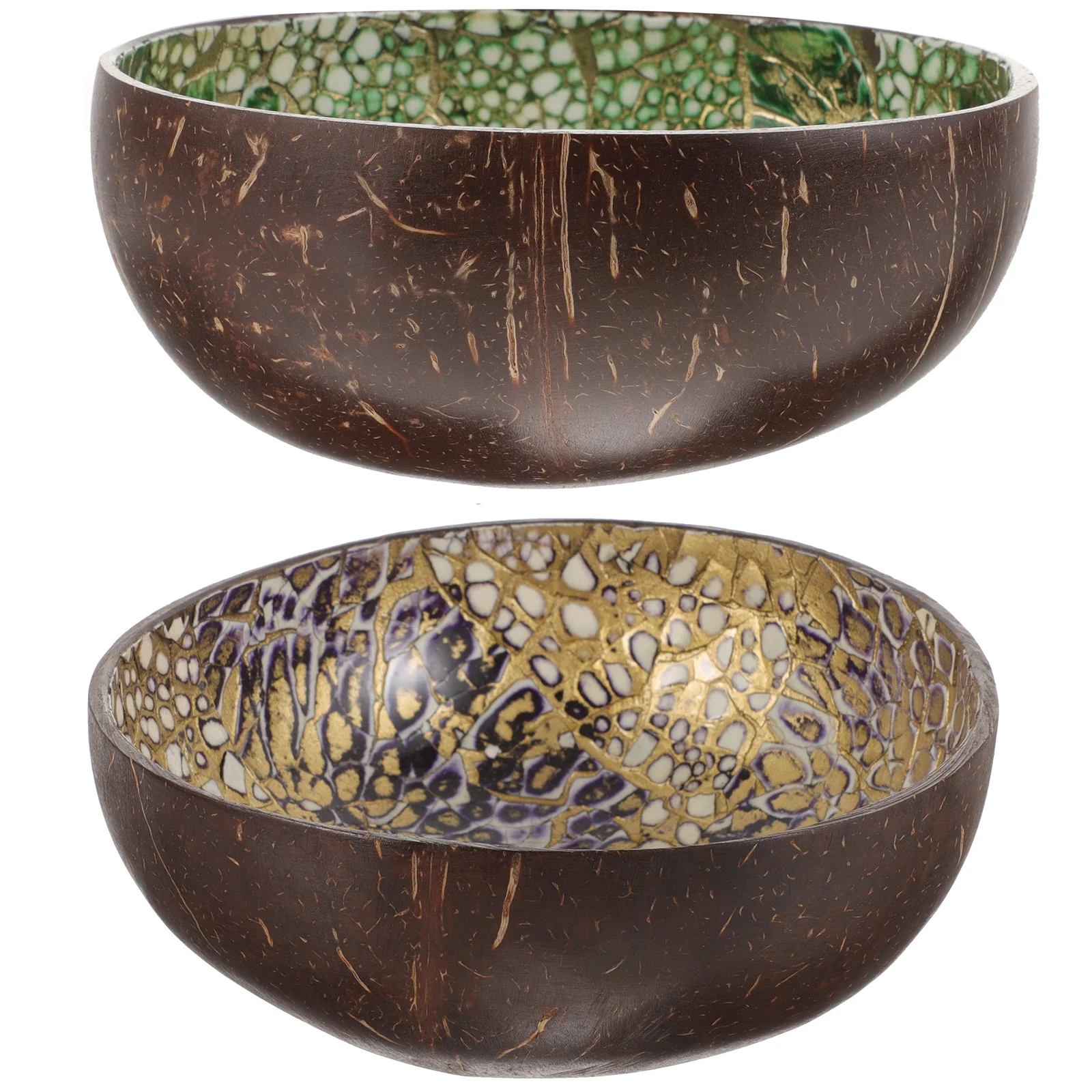 2Pcs Coconut Shell Bowls Natural Coconuts Food Grade Salad Fruit Rice Storage Kitchen Decor Hand Painted Black
2Pcs Coconut Shell Bowls Natural Coconuts Food Grade Salad Fruit Rice Storage Kitchen Decor Hand Painted Black