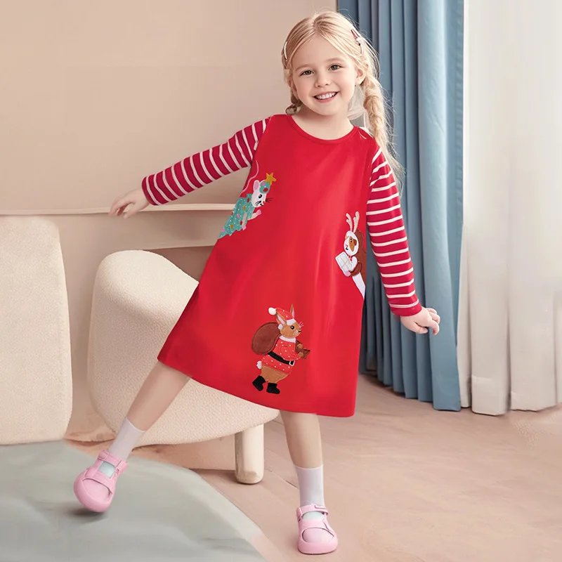 Wind Child Dress Cartoon Autumn Girls Dress Striped Long Sleeve Children's Dress
Wind Child Dress Cartoon Autumn Girls Dress Striped Long Sleeve Children's Dress