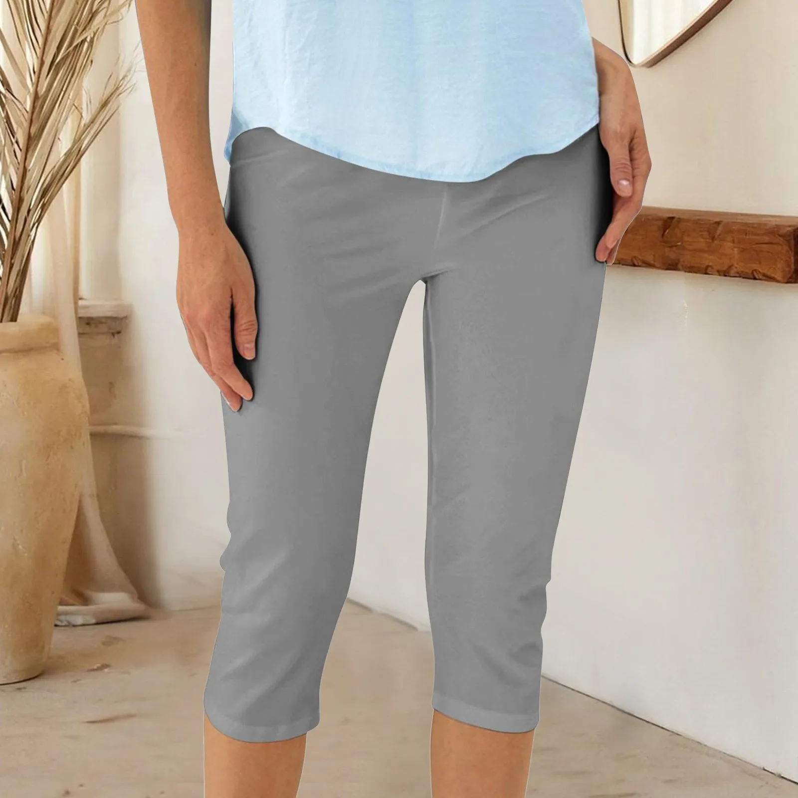 Gym Clothes Capris For Women High Waisted Leggings Stretchy Comfy Casual Cropped Workout Yoga Pants Women'S Summer Pants
Gym Clothes Capris For Women High Waisted Leggings Stretchy Comfy Casual Cropped Workout Yoga Pants Women'S Summer Pants
