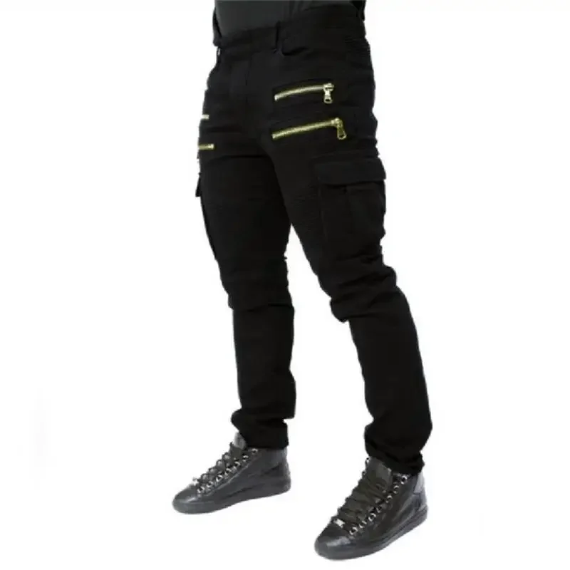2023 Men's Spring and Autumn New Fashion Casual Trend Pleated Elastic Zipper Jeans
2023 Men's Spring and Autumn New Fashion Casual Trend Pleated Elastic Zipper Jeans
