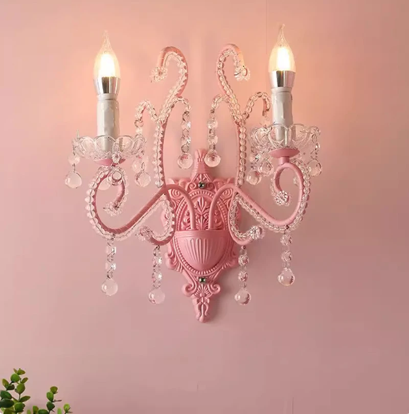 European Bedside Decoration Wall Light Modern Bedroom Children Room Wall Lamps American Household Beautiful led Crystal Lighting
European Bedside Decoration Wall Light Modern Bedroom Children Room Wall Lamps American Household Beautiful led Crystal Lighting