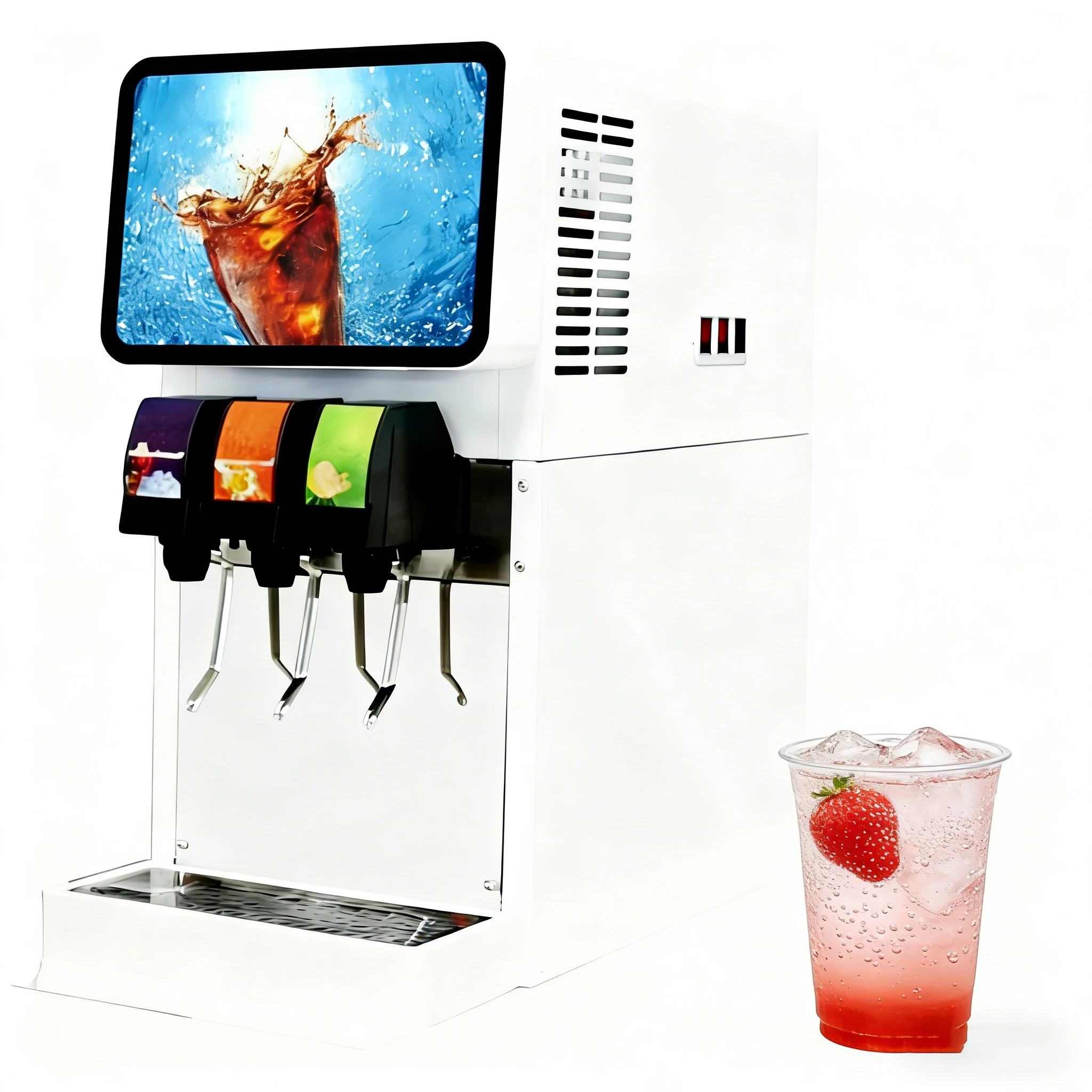 Stainless Steel Drink Beverage Dispenser 500W Power 50kg 4 Valve High Capacity Soda Fountain Machine For Bar And Fast Food
Stainless Steel Drink Beverage Dispenser 500W Power 50kg 4 Valve High Capacity Soda Fountain Machine For Bar And Fast Food