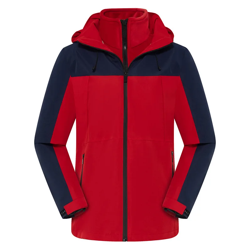 Outdoor jacket men women three-in-one removable two-piece set of warm winter waterproof, windproof humid work clothes
Outdoor jacket men women three-in-one removable two-piece set of warm winter waterproof, windproof humid work clothes