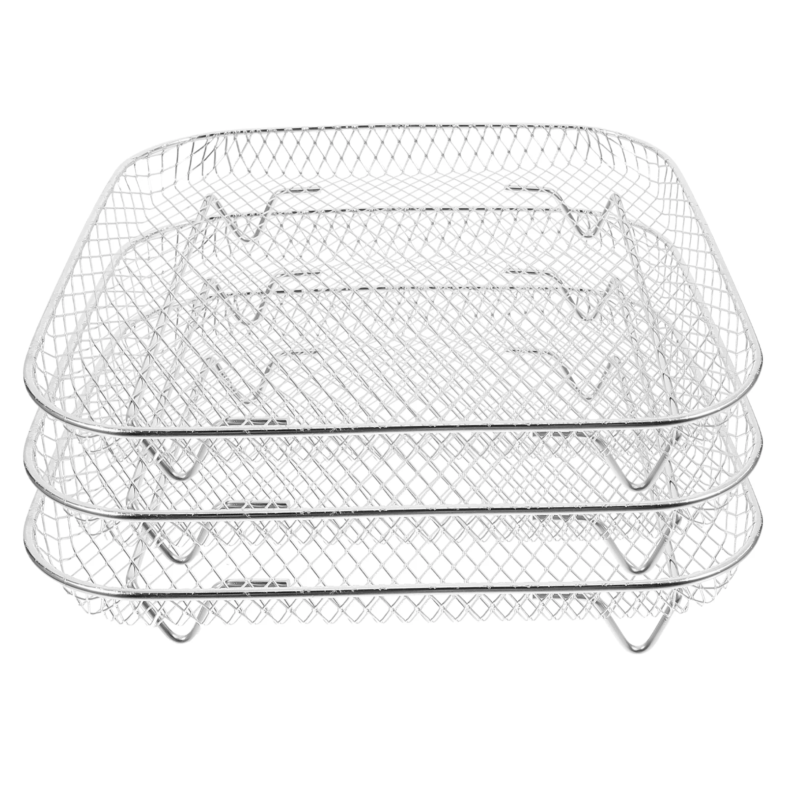 3 Layers Stainless Steel Air Fryer Rack Barbecue Grill Dehydrator Baskets Food Drying Shelves Oven Compatible High Temp
3 Layers Stainless Steel Air Fryer Rack Barbecue Grill Dehydrator Baskets Food Drying Shelves Oven Compatible High Temp
