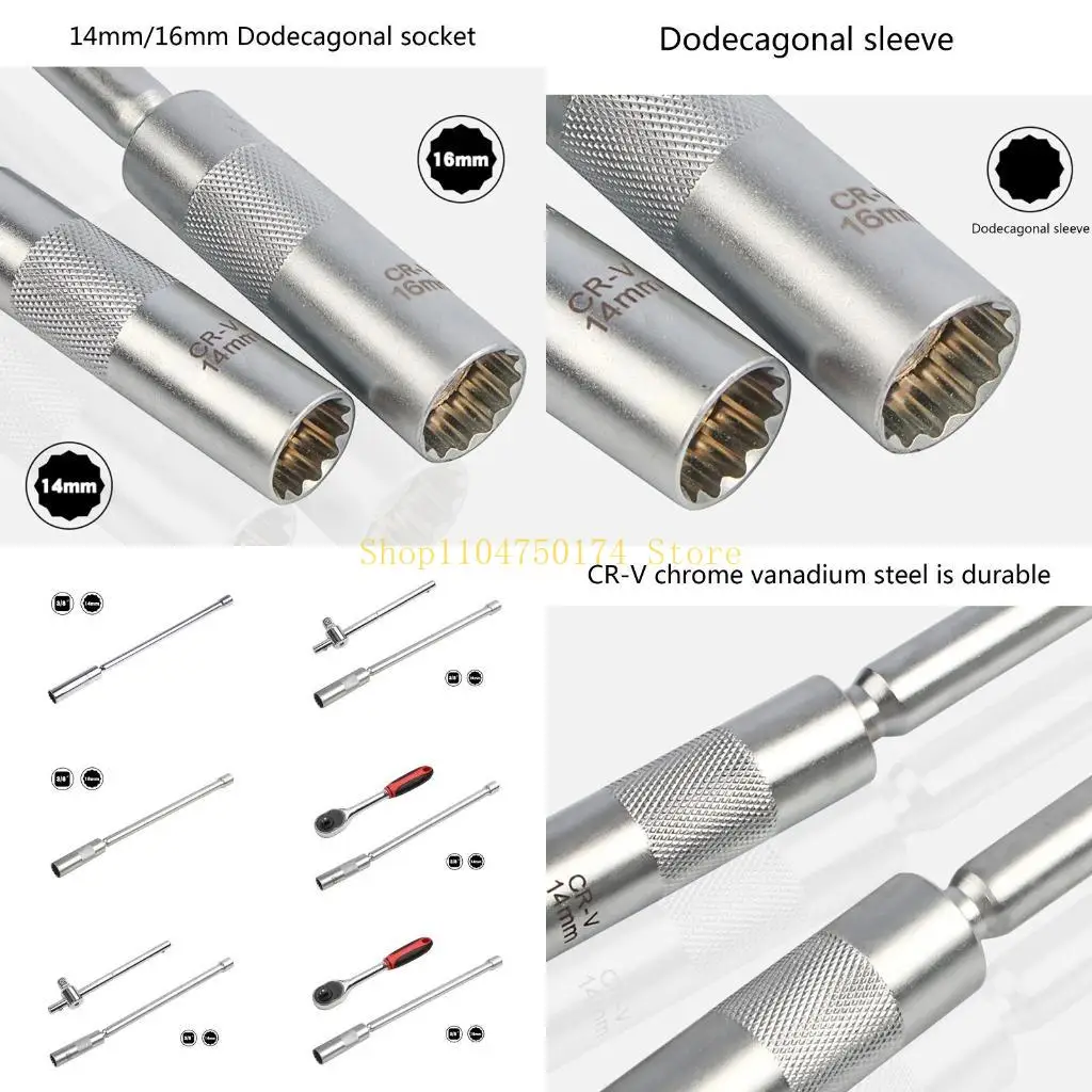 Поворотный магнитный для головки свечи зажигания с приводом 3/8 дюйма, набор сверхдлинных головок для хромированной стали, с без
Поворотный магнитный для головки свечи зажигания с приводом 3/8 дюйма, набор сверхдлинных головок для хромированной стали, с без