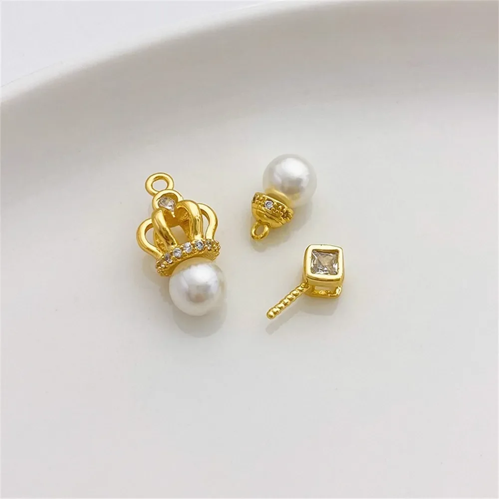 18-каратное позолоченное циркониевое корона, квадратный циркон, игла для овечьего глаза, кулон, игла, нить «сделай сам», липкий жемчужный браслет, материал ожерелья
18-каратное позолоченное циркониевое корона, квадратный циркон, игла для овечьего глаза, кулон, игла, нить «сделай сам», липкий жемчужный браслет, материал ожерелья