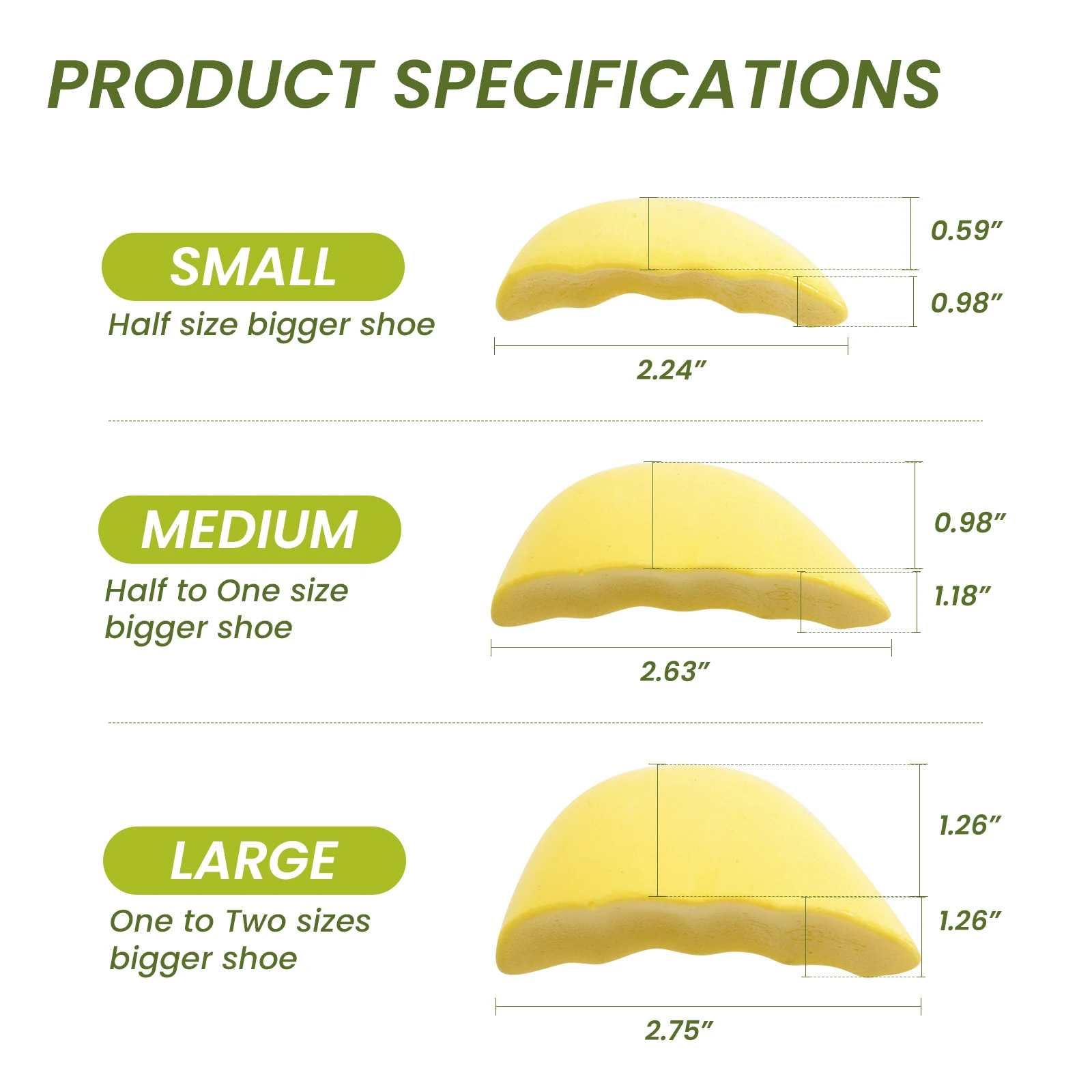 1Pair Forefoot Insert Pads Women Pain Relief High Heel Insoles Reduce Shoes Size Filler Protector Adjustment Shoe Accessories
1Pair Forefoot Insert Pads Women Pain Relief High Heel Insoles Reduce Shoes Size Filler Protector Adjustment Shoe Accessories