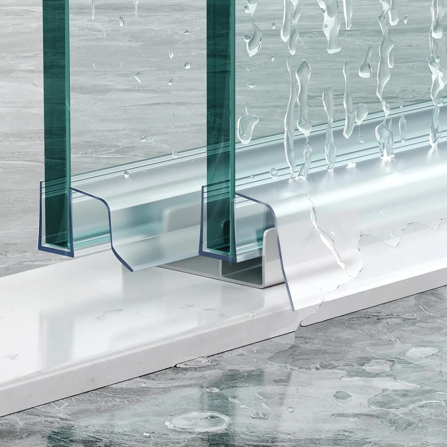 36" Sliding Shower Door Bottom Seal for 3/8" Glass, 2-Pack Water Barrier
36" Sliding Shower Door Bottom Seal for 3/8" Glass, 2-Pack Water Barrier
