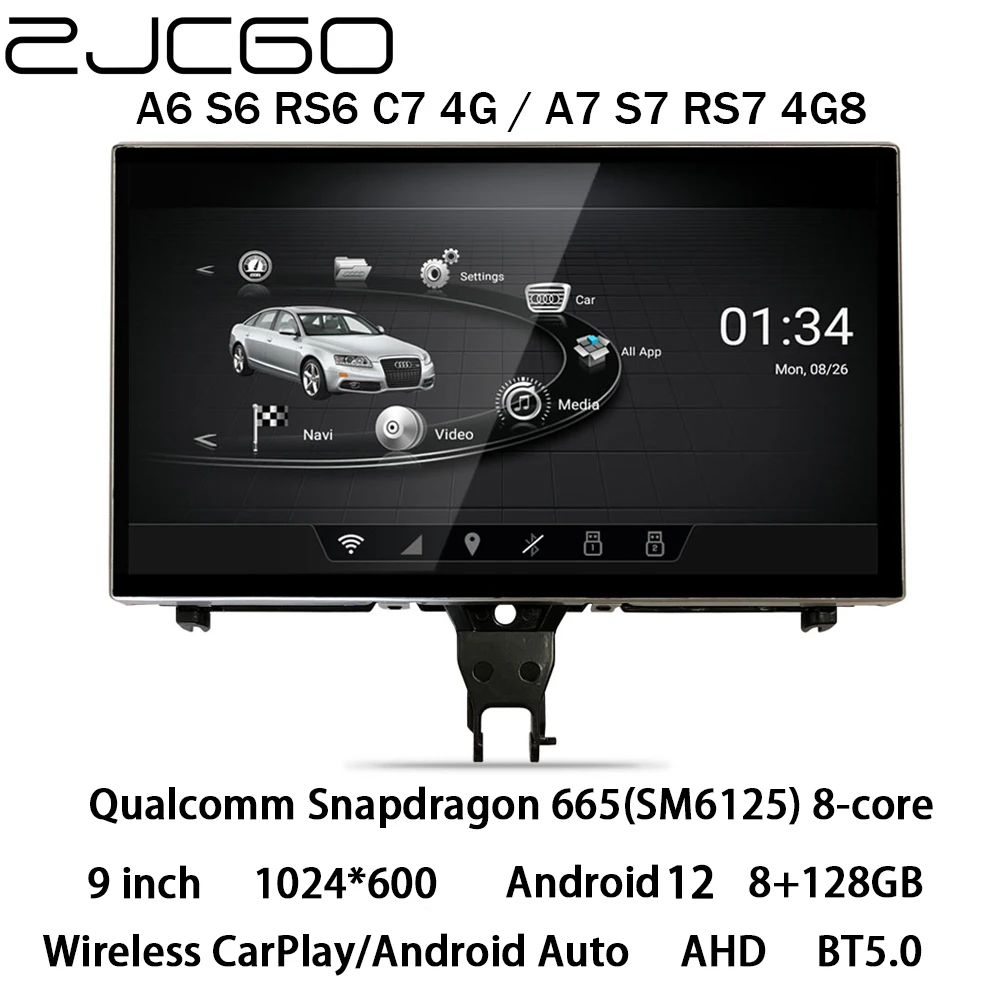 ZJCGO Car Multimedia Player Stereo GPS Radio Navigation Android 12 Screen MIB for Audi A6 S6 RS6 C7 4G A7 S7 RS7 4G8 2010~2018
ZJCGO Car Multimedia Player Stereo GPS Radio Navigation Android 12 Screen MIB for Audi A6 S6 RS6 C7 4G A7 S7 RS7 4G8 2010~2018