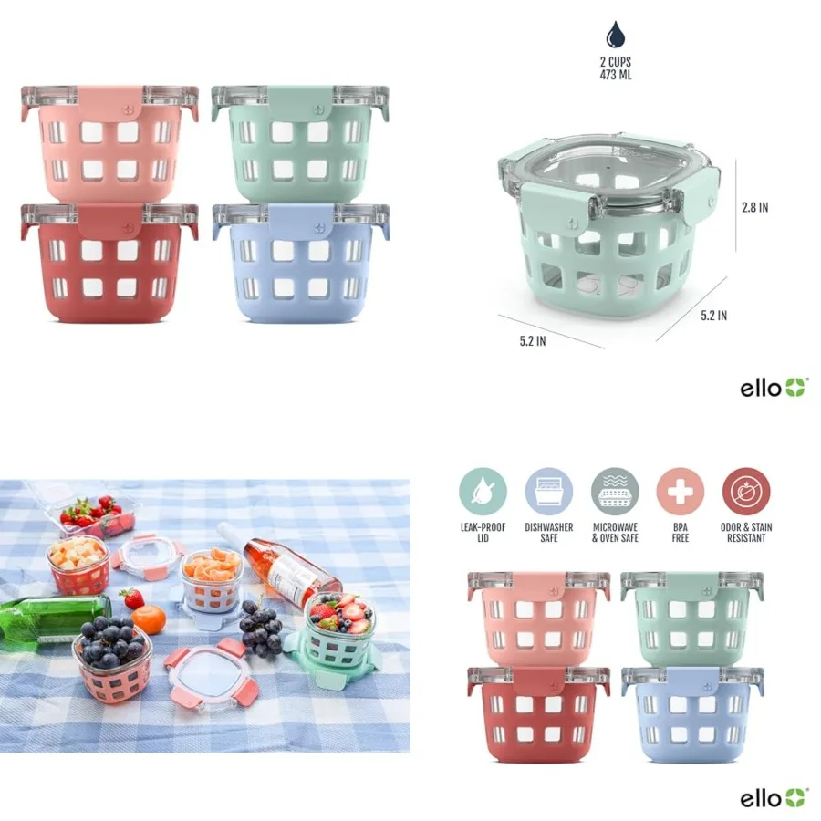 Duraglass Glass Meal Prep Sets Leak-Proof Glass Food Storage Containers with Airtight BPA-Free Plastic Lids, Dishwasher, Microw
Duraglass Glass Meal Prep Sets Leak-Proof Glass Food Storage Containers with Airtight BPA-Free Plastic Lids, Dishwasher, Microw