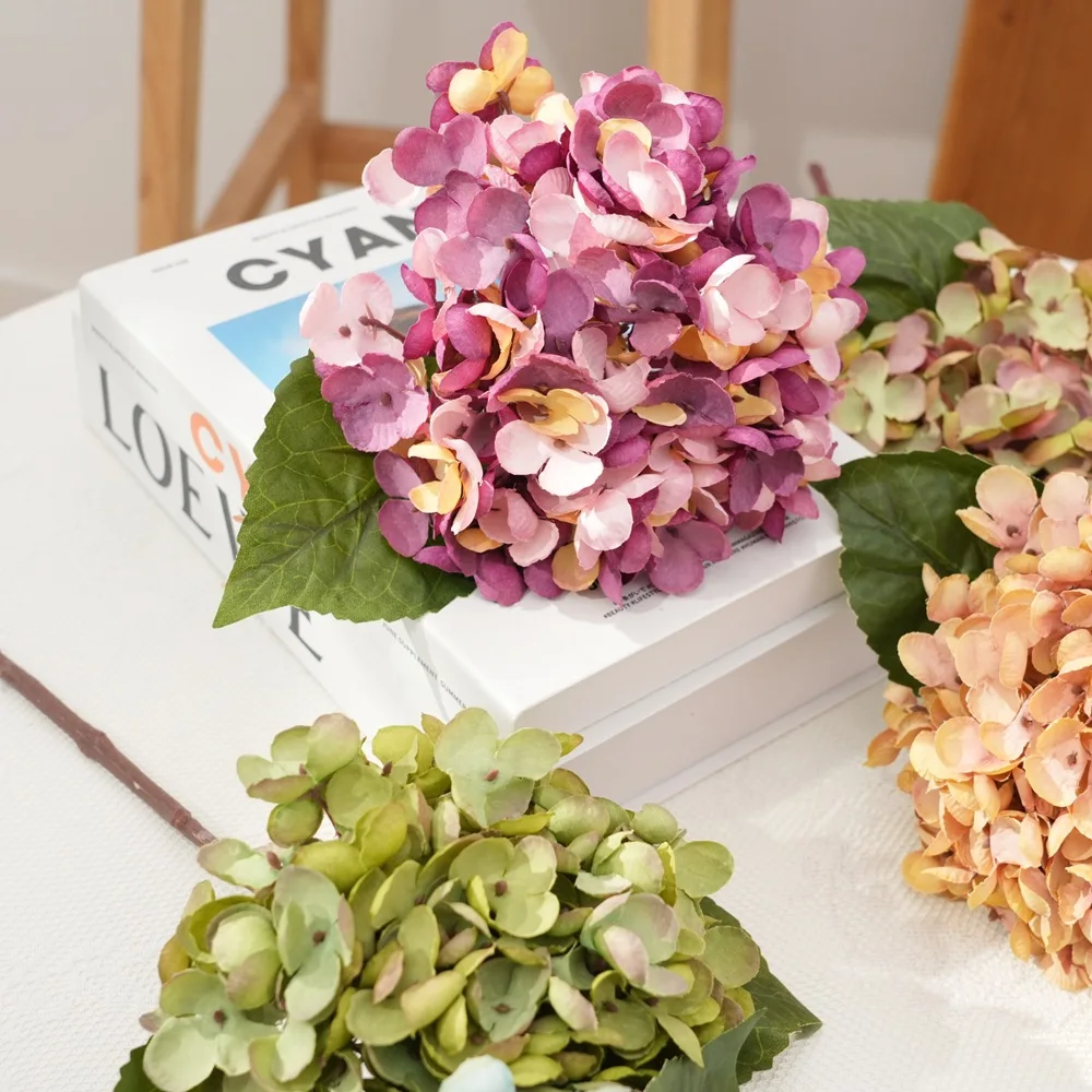 Artificial Hydrangea Silk Single Plastic Artificial Flower Shop Decoration Flower Arrangement Wedding Artificial Flower
Artificial Hydrangea Silk Single Plastic Artificial Flower Shop Decoration Flower Arrangement Wedding Artificial Flower