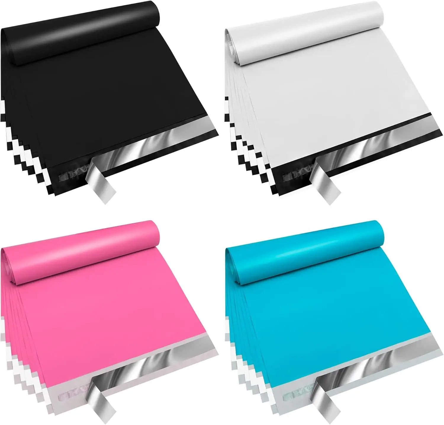10x13 Poly Mailers Variety Pack of 100, 25 Each Color, Strong Adhesive, Durable Thick Mailing Envelopes
10x13 Poly Mailers Variety Pack of 100, 25 Each Color, Strong Adhesive, Durable Thick Mailing Envelopes