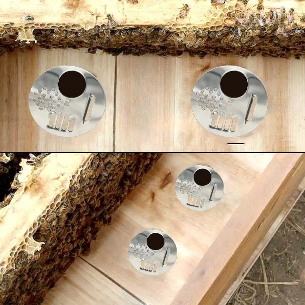 10pcs Stainless Steel Beehive Box Entrance Gate Disc Round Metal Bee Hive Vent Anti-Escape Hive Hole Entrance Disc
10pcs Stainless Steel Beehive Box Entrance Gate Disc Round Metal Bee Hive Vent Anti-Escape Hive Hole Entrance Disc