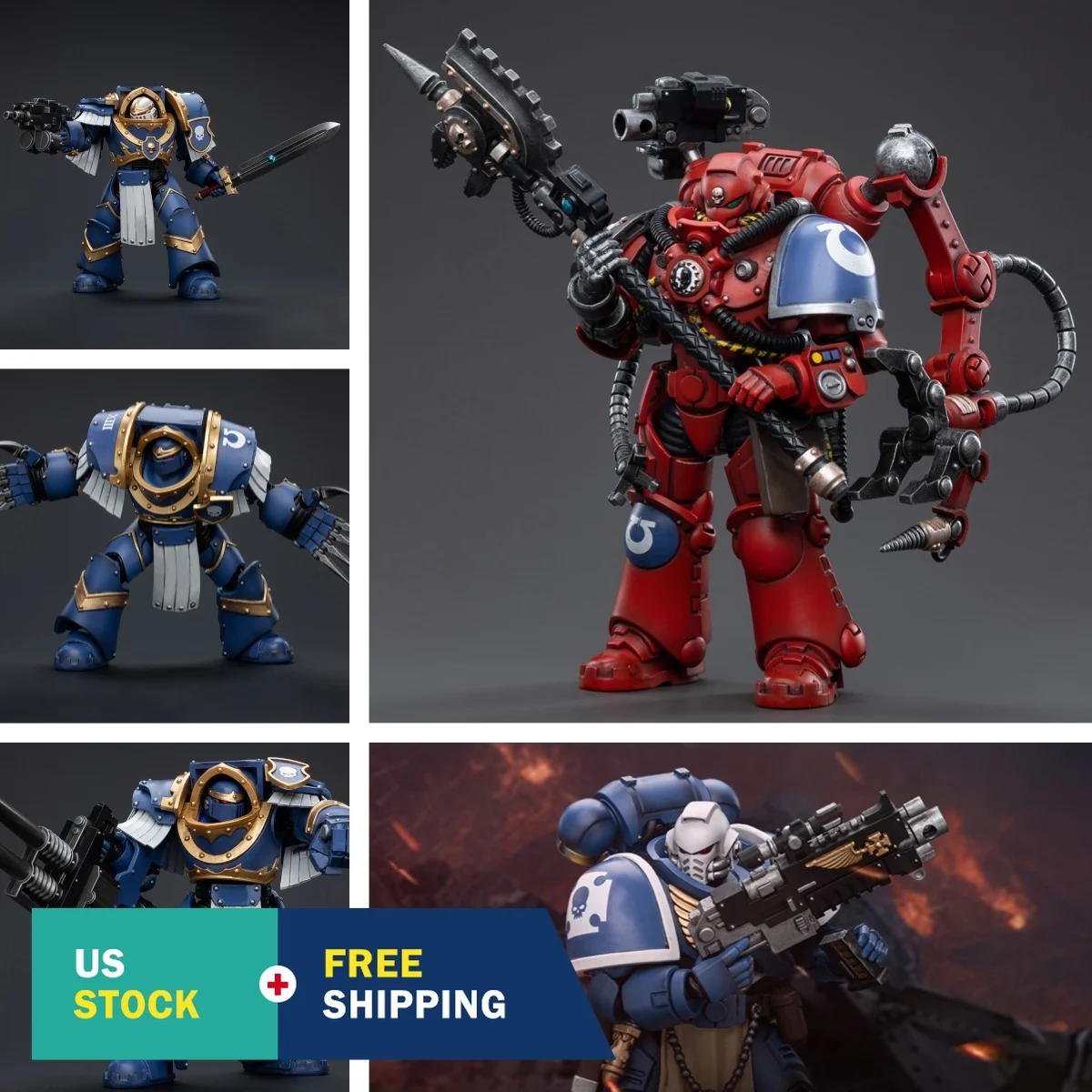 HiPlay JOYTOY Warhammer The Horus Heresy Series Ultramarines Cataphractii Terminator Squad Sternguard VeteranPrimaris Techmarine 1/18 Action Figure
HiPlay JOYTOY Warhammer The Horus Heresy Series Ultramarines Cataphractii Terminator Squad Sternguard VeteranPrimaris Techmarine 1/18 Action Figure