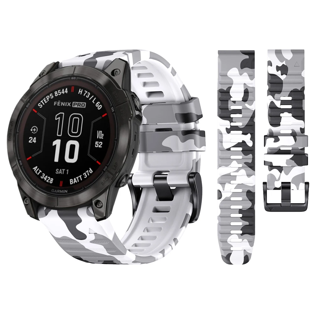 Камуфляжный спортивный силиконовый ремешок для наручных часов Garmin Fenix 7 7X Pro Solar, браслет для часов Epix Pro (Gen 2) 47 мм 51 мм, браслет
Камуфляжный спортивный силиконовый ремешок для наручных часов Garmin Fenix 7 7X Pro Solar, браслет для часов Epix Pro (Gen 2) 47 мм 51 мм, браслет