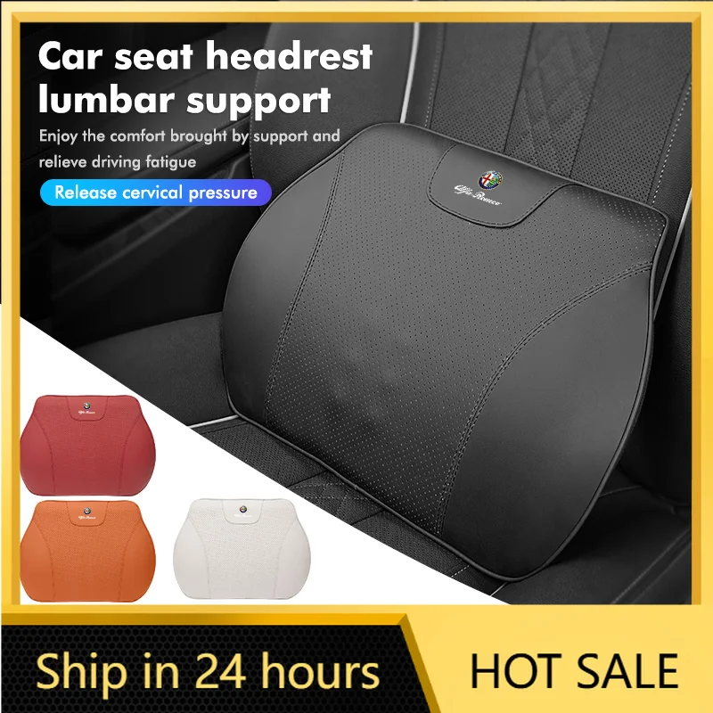 2026 Hot Car Stickers For Alfa Romeo Leather Car Seat Headrest Neck Poillow Lumbar Mat Auto Accessories GT Stelvio F1 Brera Vola
2026 Hot Car Stickers For Alfa Romeo Leather Car Seat Headrest Neck Poillow Lumbar Mat Auto Accessories GT Stelvio F1 Brera Vola