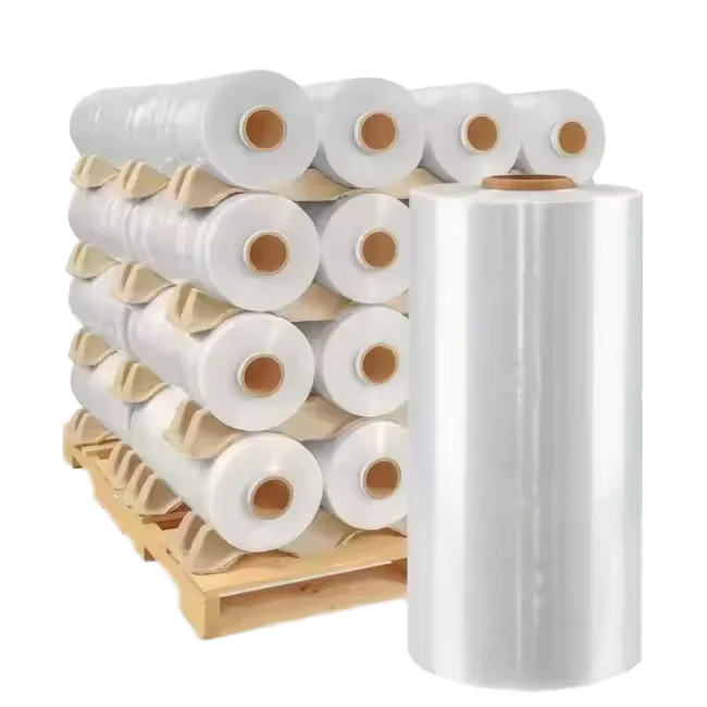 Factory Price Ldpe Soft Moisture Proof Plastic Packaging Jumbo Roll Pallet Shrink PE Stretch Film Wrap Roll Large Size
Factory Price Ldpe Soft Moisture Proof Plastic Packaging Jumbo Roll Pallet Shrink PE Stretch Film Wrap Roll Large Size