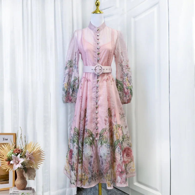Australian Light Luxury Niche Fashionable Dress Waist Pendulum Flower Print Medium and Long Dress with Belt Women
Australian Light Luxury Niche Fashionable Dress Waist Pendulum Flower Print Medium and Long Dress with Belt Women