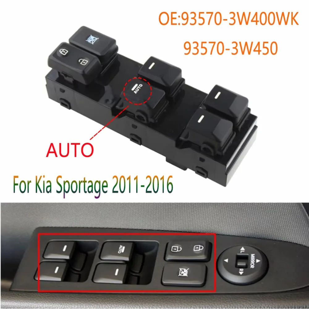 Car Accessories Window Control Switch for KIA Sportage 2011-2016 Front Left Electric Power Glass Lifter Button Replacement Parts
Car Accessories Window Control Switch for KIA Sportage 2011-2016 Front Left Electric Power Glass Lifter Button Replacement Parts