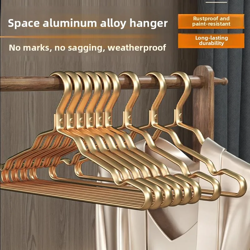 Space Aluminum Stainless Steel Clothes Hanger Adult Seamless Anti-slip Drying Clothes Hanger Home Use Laundry Organizer
Space Aluminum Stainless Steel Clothes Hanger Adult Seamless Anti-slip Drying Clothes Hanger Home Use Laundry Organizer
